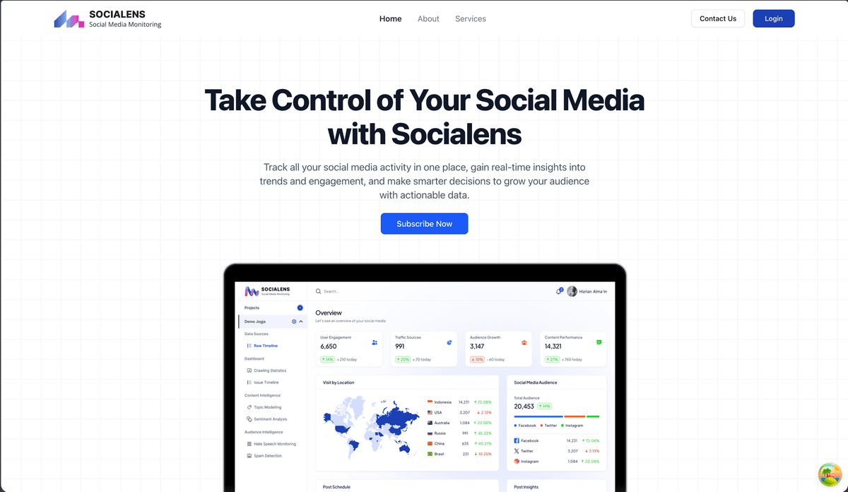 Socialens - Social Media Monitoring